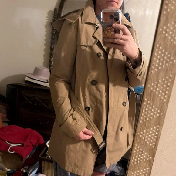 a new day Tan Trench Coat - Picture 2 of 4